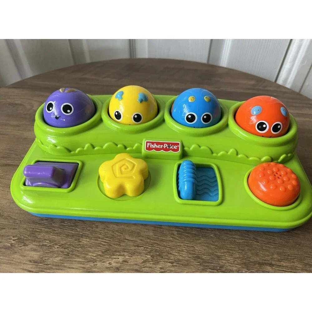 Vintage 2010 Fisher Price Boppin Activity Bugs Pop Up Baby Toddler Preschool Toy